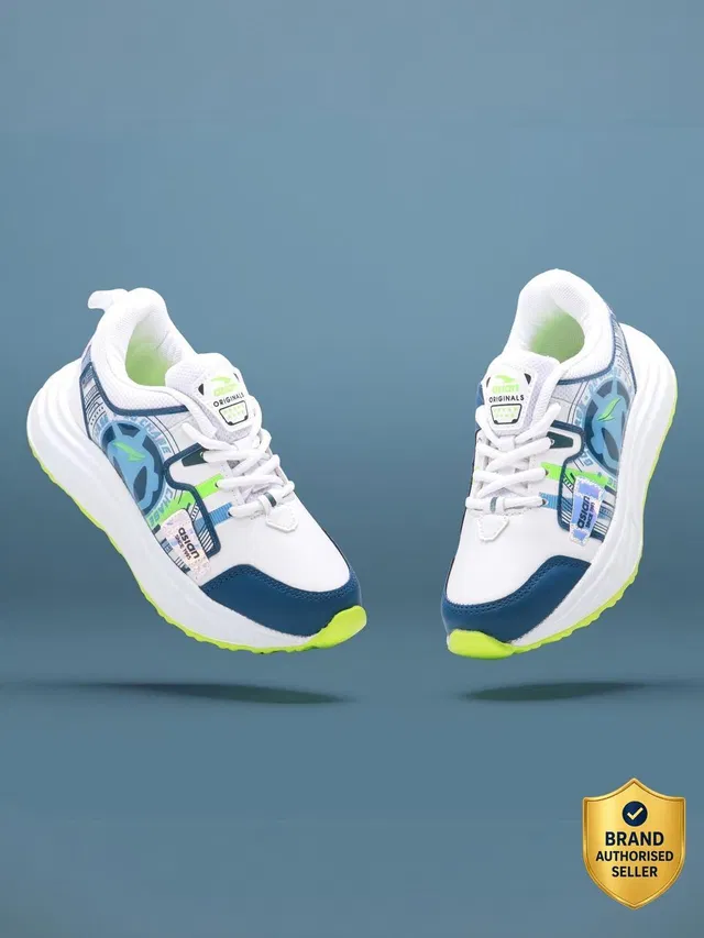 asian Boys & Girls Lace Running Shoes