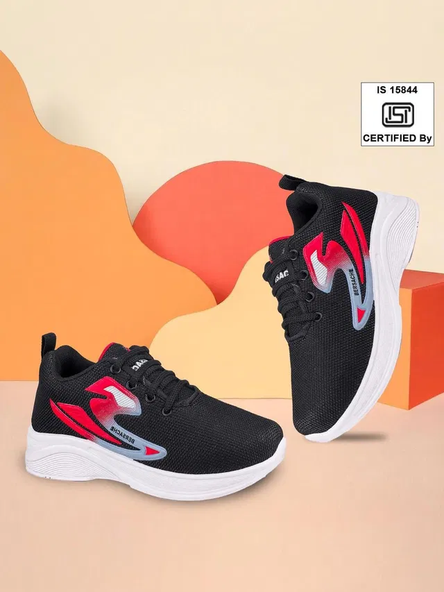 BERSACHE Boys & Girls Lace Hiking & Trekking Shoes