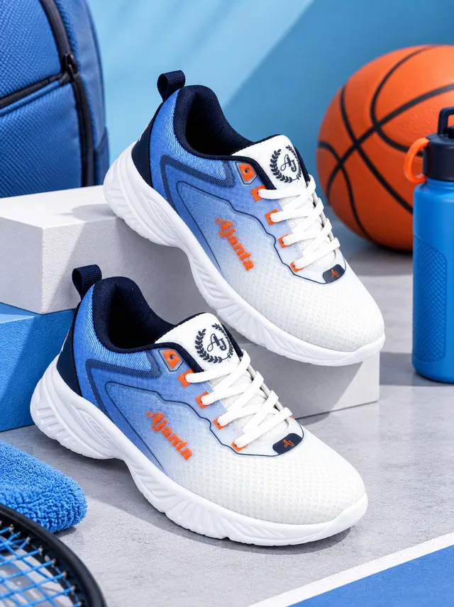 AJANTA Boys Lace Running Shoes