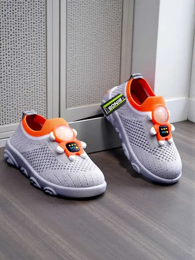 BINOS Boys & Girls Slip on Running Shoes