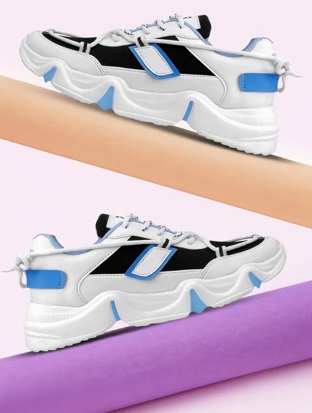 EZDEZARIO Boys Lace Running Shoes