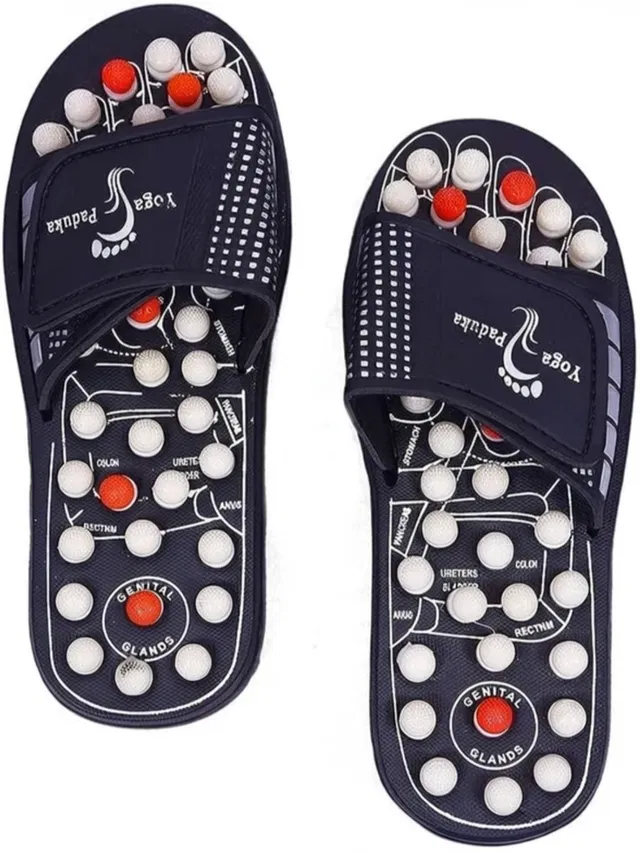 Aarvita Men Acupressure Men Slippers Soft EVA Sole Flip Flops