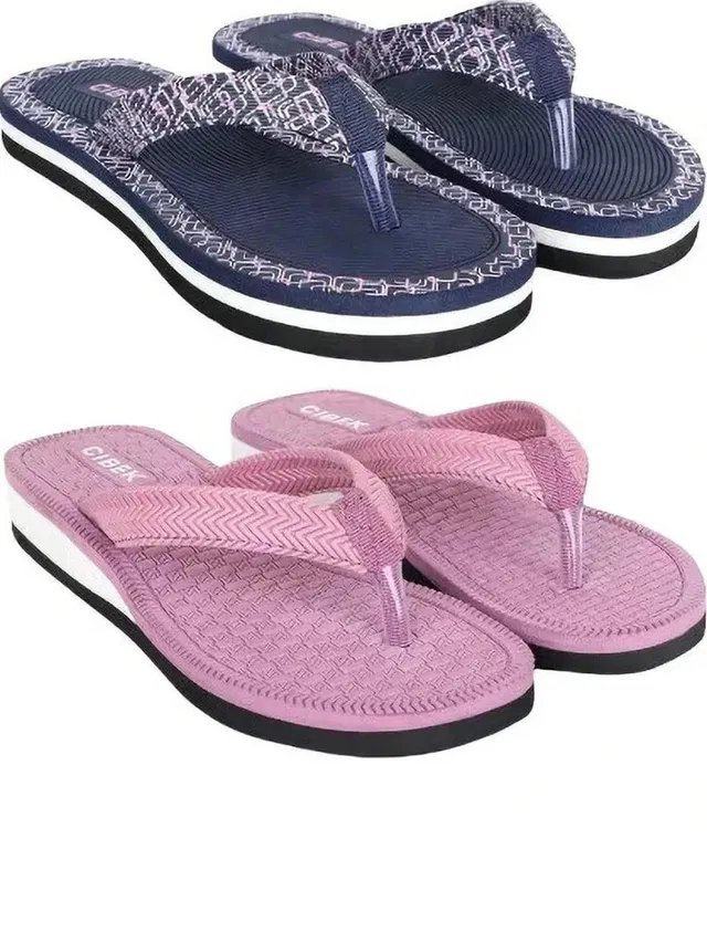 CIBEK Women Doctor step with cibek comfortable extra soft daily wear women slipper pack of 2 Flip Flops