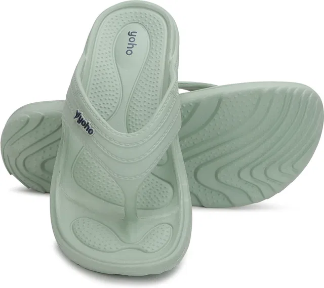 yoho Women Drizzle Soft Slippers| Mild Acupressure | Lightweight | Anti Skid | Waterproof Flip Flops