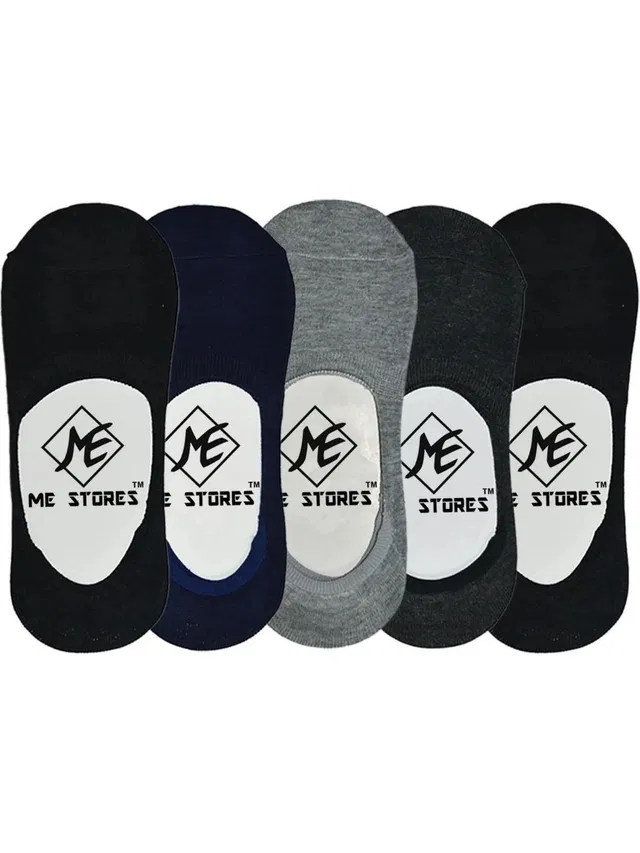 ME Stores Men Solid Low Cut, Ankle Length, Peds/Footie/No-Show