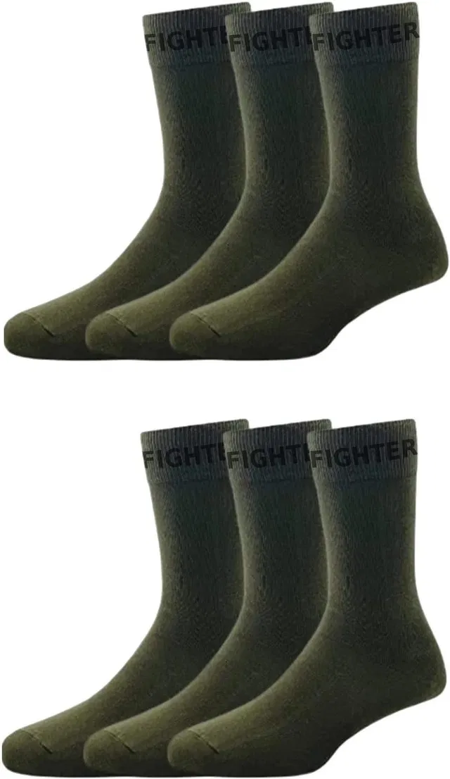 Akeeta Men Solid Calf Length
