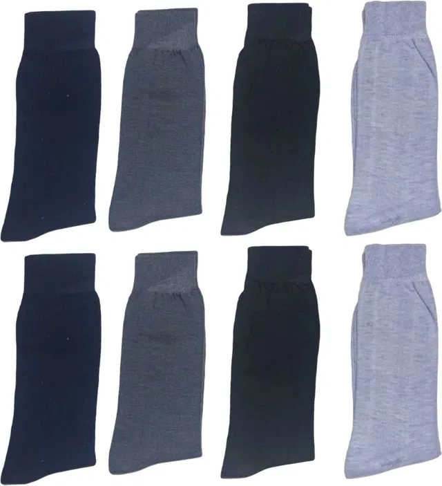 VAPINDIA Men Solid Mid-Calf/Crew