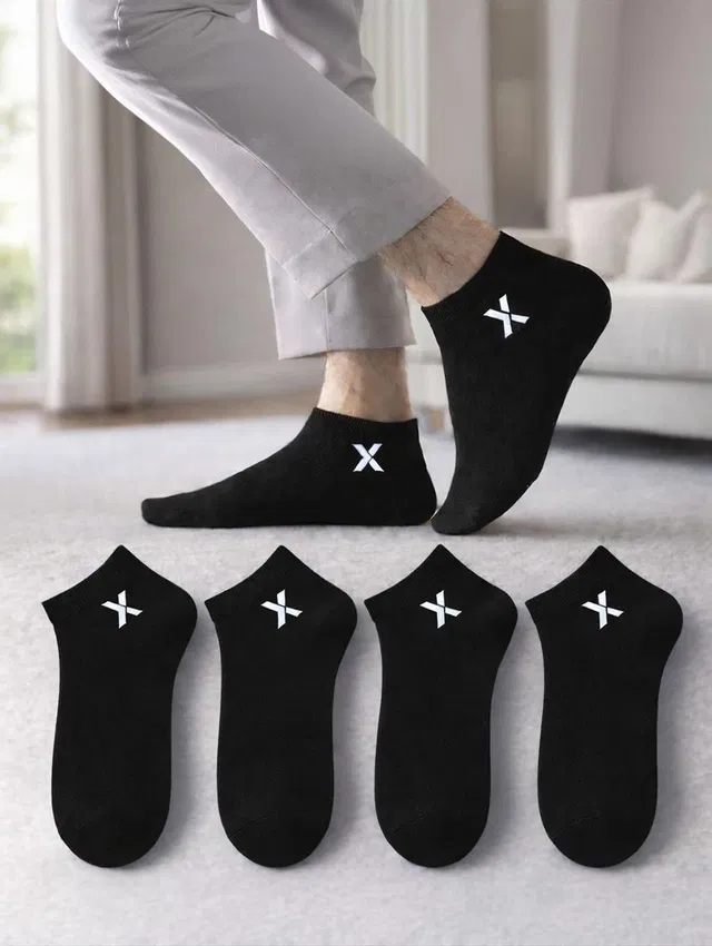 RECKZOZ Men Solid Ankle Length