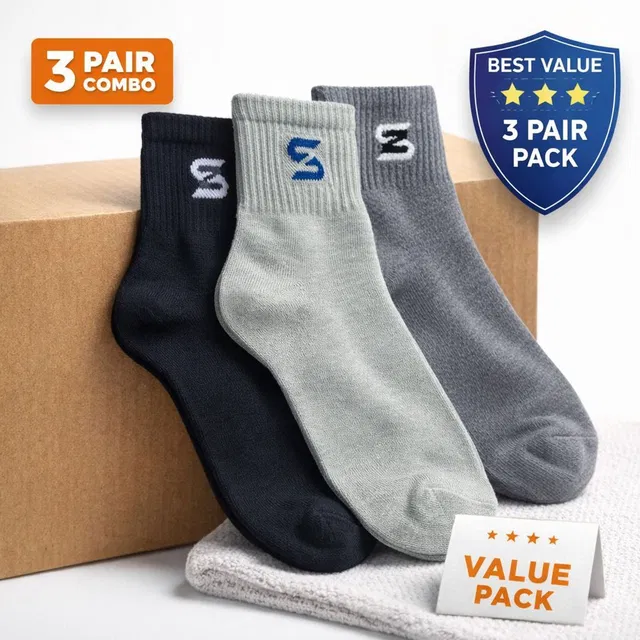 RAIMOHUB Men Solid Ankle Length