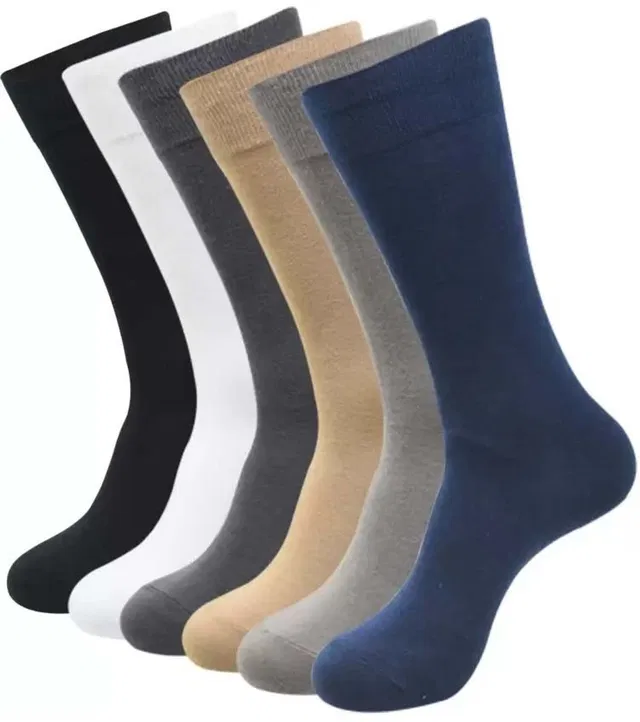 ATTRACTIVE Men Solid Mid-Calf/Crew
