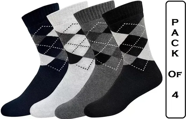 FATON Men Geometric Print, Woven, Printed Calf Length