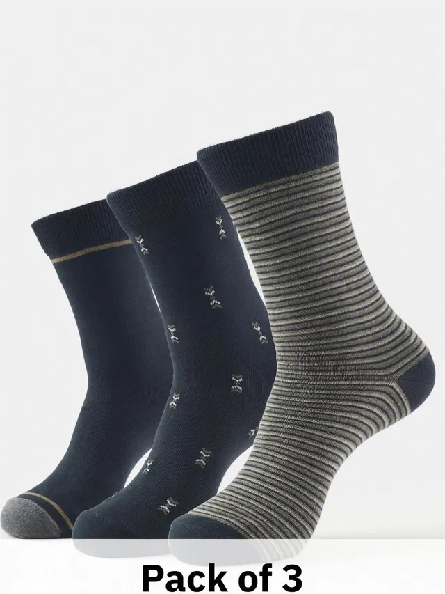 JOCKEY 7104 Compact Cotton Elastane Stretch Men Solid, Striped, Woven Mid-Calf/Crew