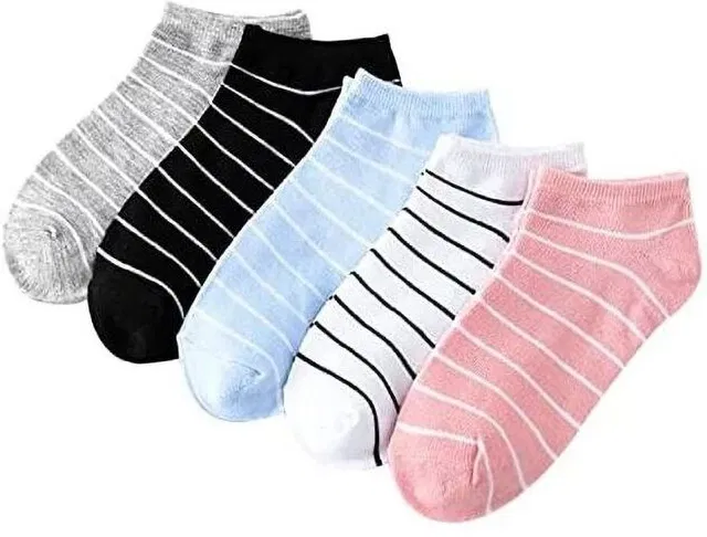 ODDPAIR Women Striped Ankle Length