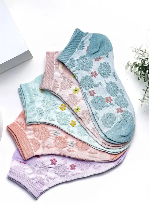 ELVADO Women Embriodered Low Cut