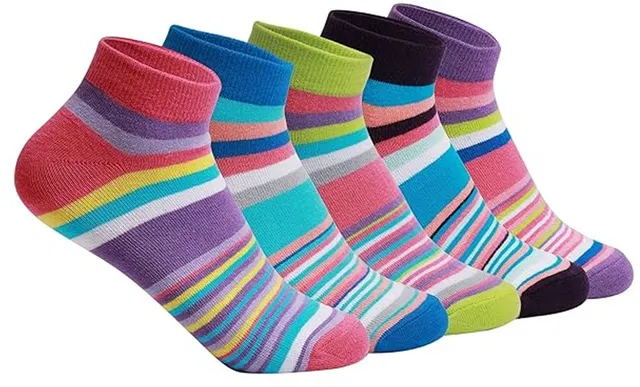 Supersox Women Striped Ankle Length