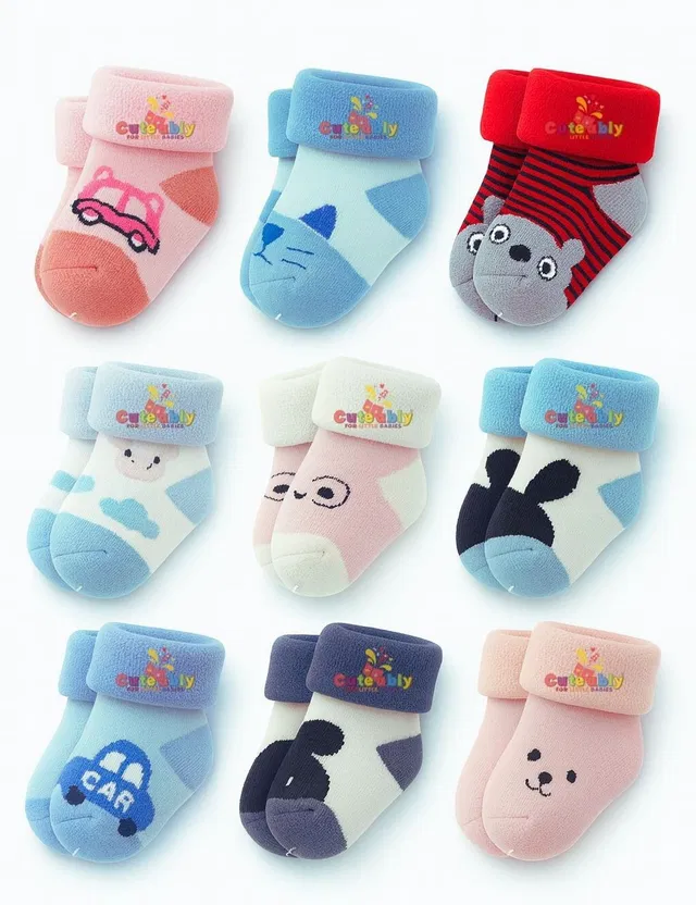 Cuteably Baby Boys & Baby Girls Self Design Ankle Length