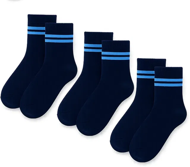 Uvlog Boys & Girls Striped Mid-Calf/Crew