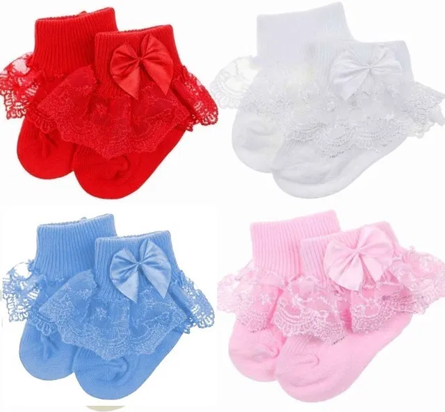 Aspher Baby Girls Laser Cut Ankle Length