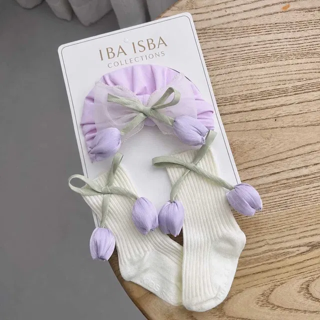 IBA ISBA COLLECTIONS Baby Girls Applique Mid-Calf/Crew
