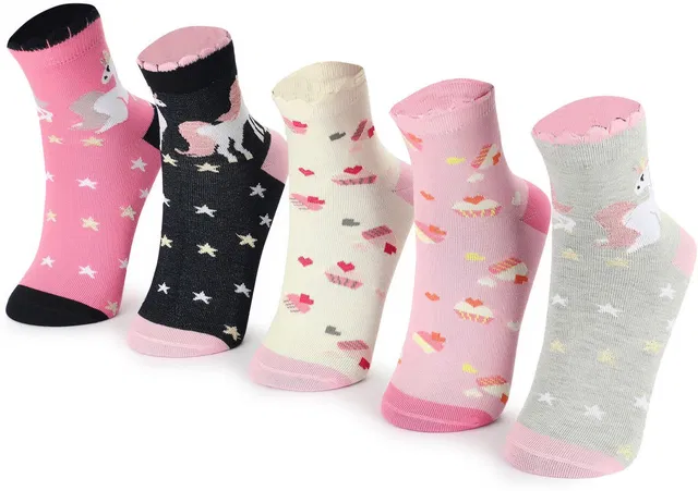 PRIMESOX MOVE ON Girls Printed Mid-Calf/Crew