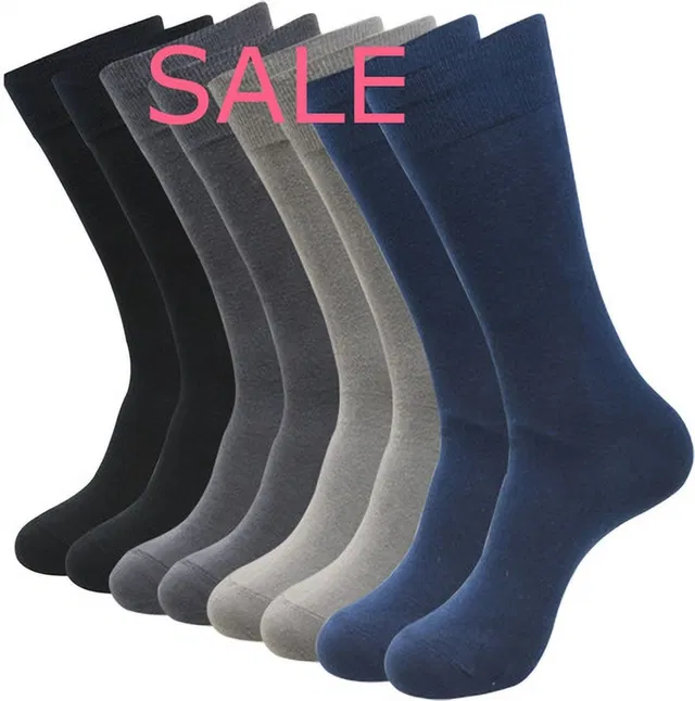 VibeMatch Men & Women Solid Mid-Calf/Crew