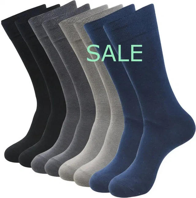 VibeMatch Men & Women Self Design Mid-Calf/Crew