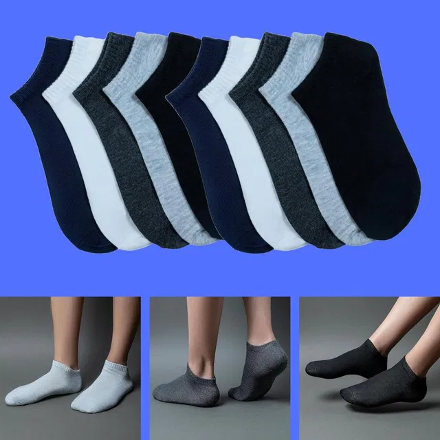 MJE Men & Women Solid Ankle Length, Peds/Footie/No-Show, Low Cut
