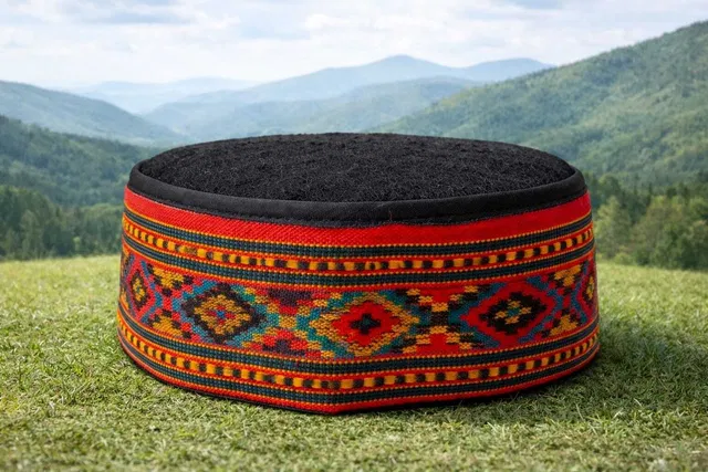 kuku Embroidered Skull Cap
