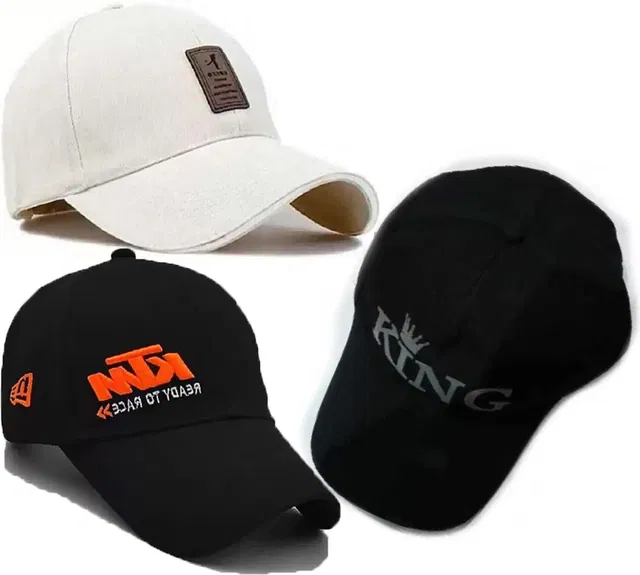 selloria Solid, Self Design, Embroidered Sports/Regular Cap