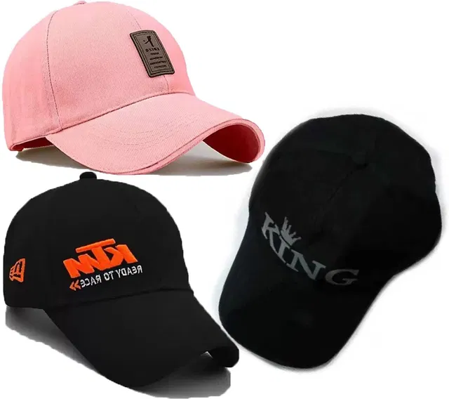 selloria Solid, Self Design, Embroidered Sports/Regular Cap