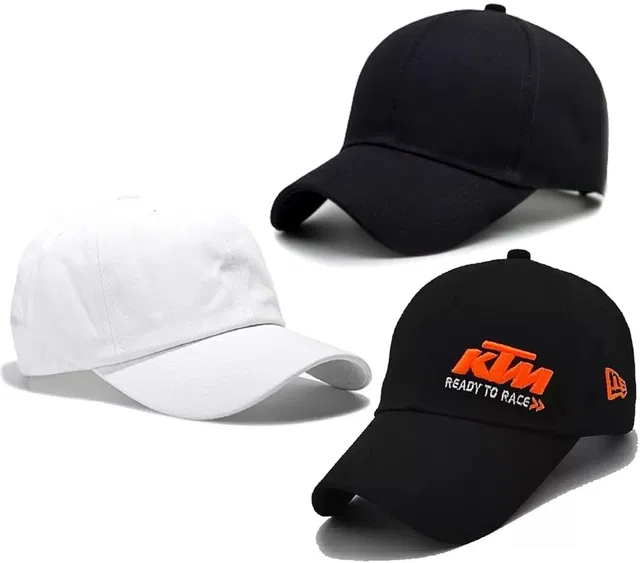 selloria Solid, Self Design, Embroidered Sports/Regular Cap
