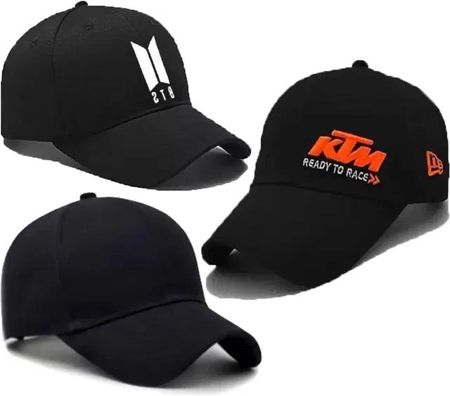blutech Solid, Self Design, Embroidered Sports/Regular Cap