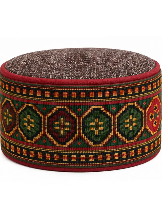 Akshita Checkered Skull Cap