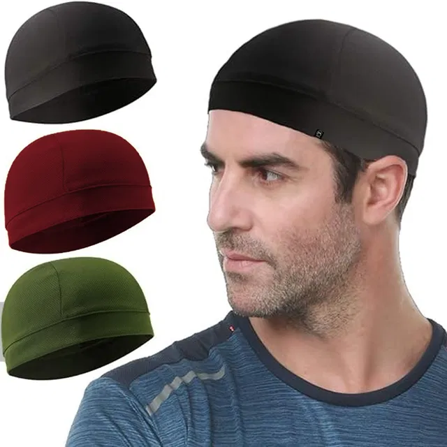 Bismaadh Skull Cap Helmet Liner & Running Beanie for Men, Winter Running Hat,
