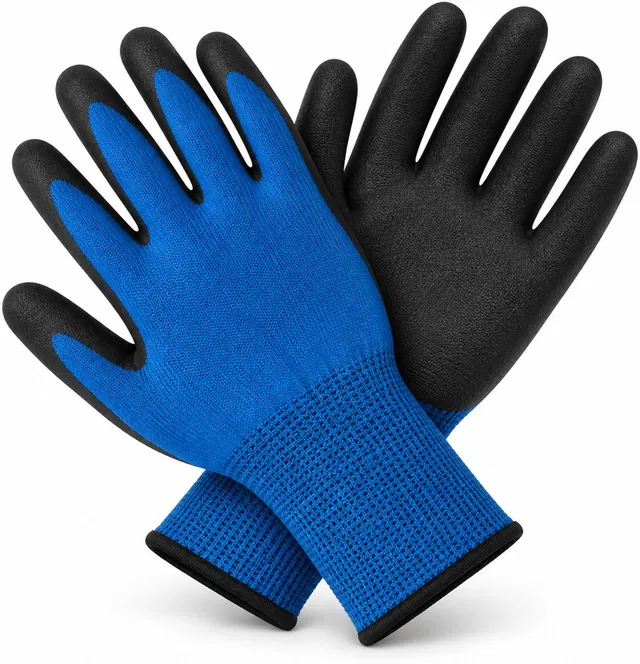 Axisgrip 1 Pair Nylon Safety Gloves-Lightweight, Durable, Cut-Resistant Work Gloves Nylon  Safety Gloves
