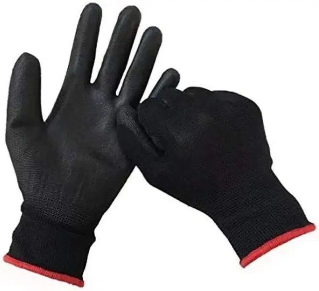 Axisgrip 1 pair Nylon Safety Work Gloves Lightweight, Durable, Cut-Resistant Work Gloves Nylon  Safety Gloves