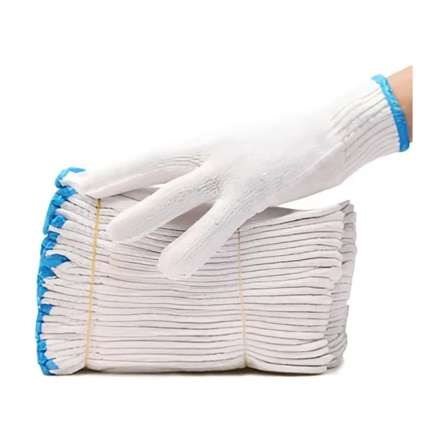 QTM 24 Pair Cotton Knitted Gloves Reusable Washable Bundle for Unisex Free size Synthetic  Safety Gloves