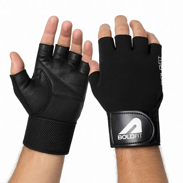 BOLDFIT Gym Gloves for Men Gym Gloves with Wrist Support Hand Glove Gym Gloves for Women Gym & Fitness Gloves