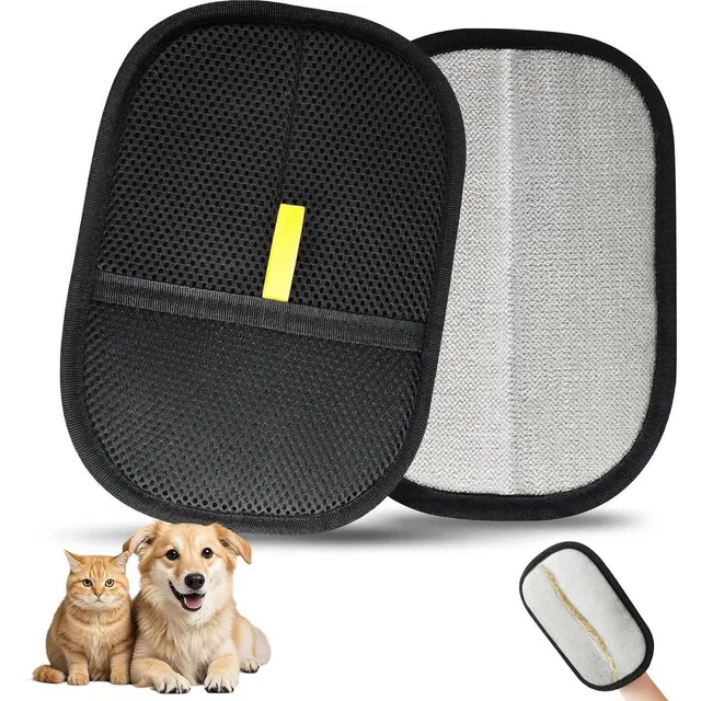 Velmi Pet Hair Remover Gloves Electrostatic Tool for Dog Cat Hair Clothes Sofa Grooming Gloves for Dog & Cat