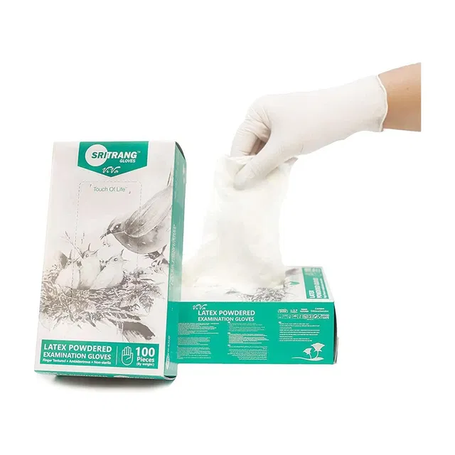Sritrang Medical Hand Latex Examination Gloves