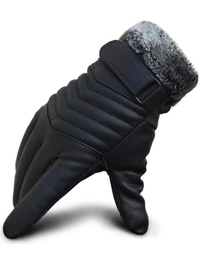 AlexVyan Solid Winter Men Gloves