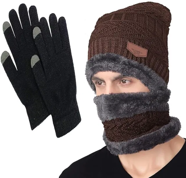 ZAUKY Self Design Winter Men Gloves