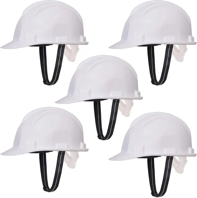 SEE INSIDE Plastic Safety Labour Helmet For Construction-pack of 5 Plastic Safety Labour Helmet For Construction-pack of 5 Construction Helmet