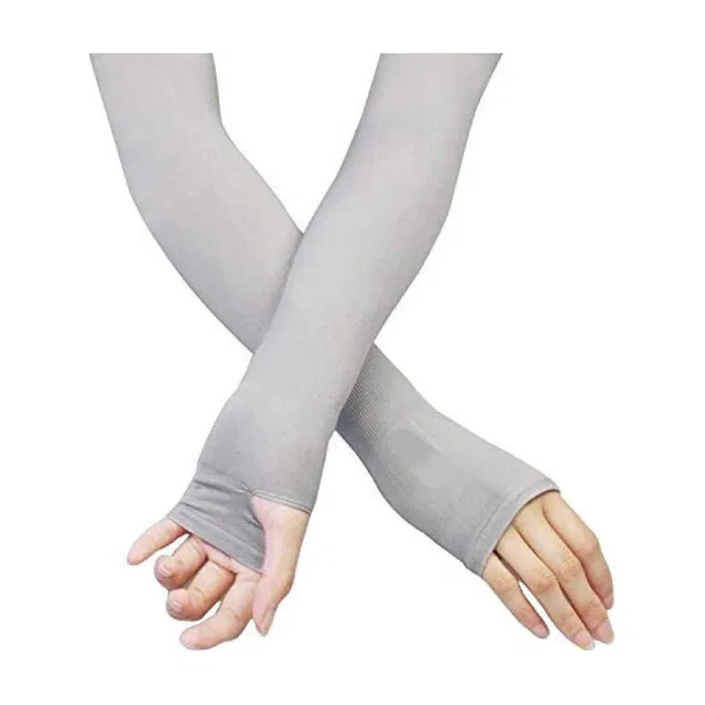 Auto Hub Grey-Arm-Sleeves-1Pc Cycling Gloves