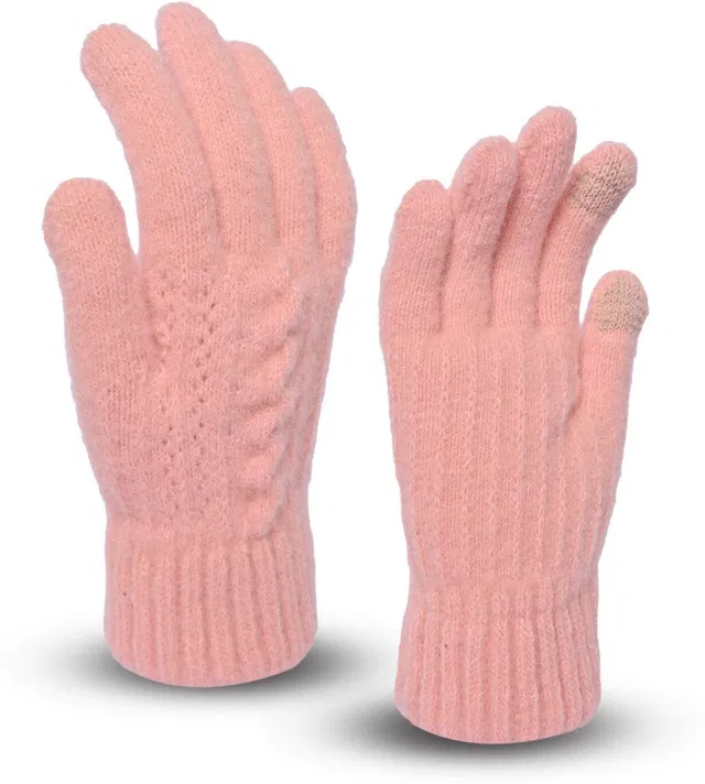 DesoRia Self Design Winter Women Gloves