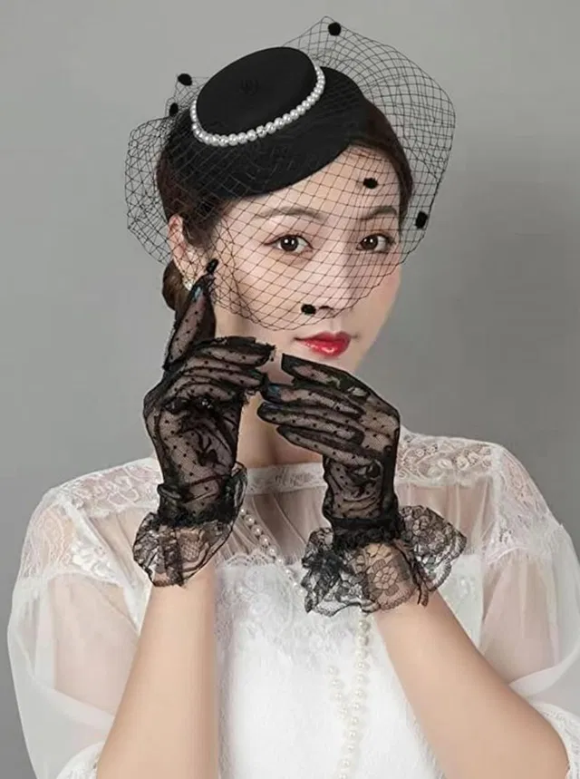 Ap creations Self Design Evening Women Gloves
