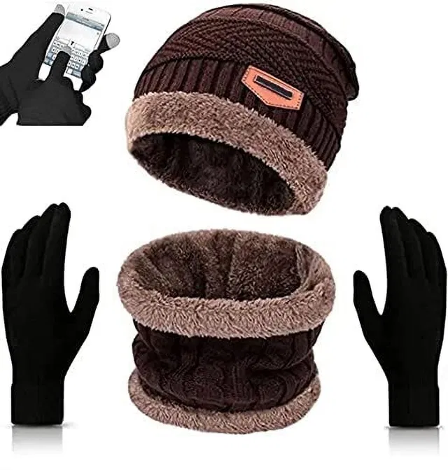 YOUTH ROBE Solid Winter Men Gloves
