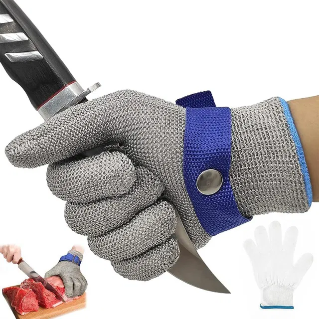 pericat Safety Cut Resistant Stainless Steel Mesh Glove for Work Synthetic  Safety Gloves