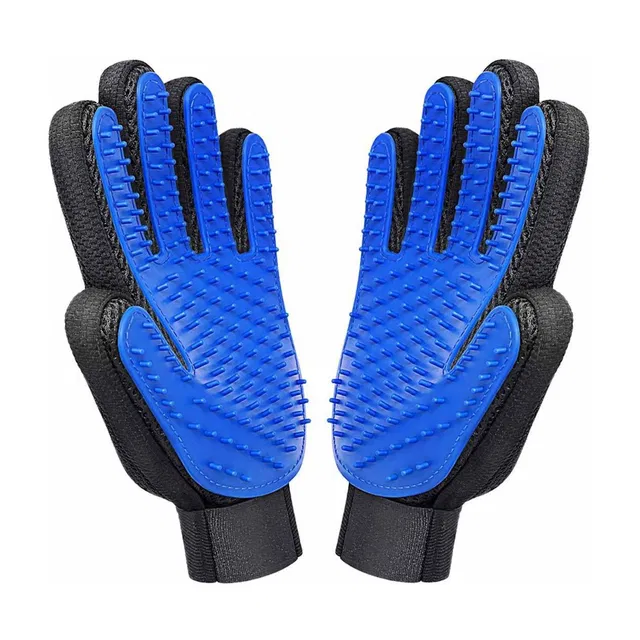 Trench Pets Pet Grooming Deshedding Brush Gloves Bathing Tool for Cats & Dogs Grooming Gloves for Dog