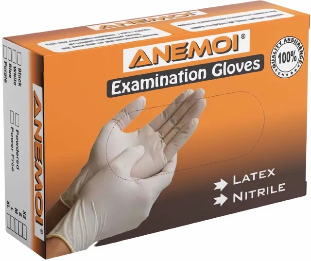 ANEMOI Latex Medical Examination Disposable Hand Gloves Latex Examination Gloves